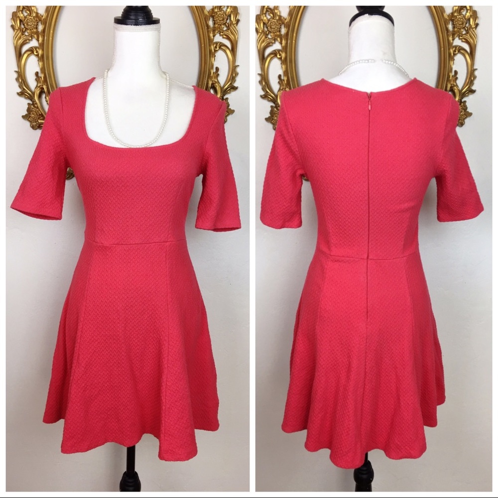 Anthropologie | Pins and Needless Dusty Red Dress